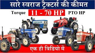 Swaraj Tractor Pricelist 2025 | 11-70 HP Swaraj Tractors | Modified Thoughts