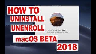 How To Remove MacOS Mojave Beta Profile From Mac