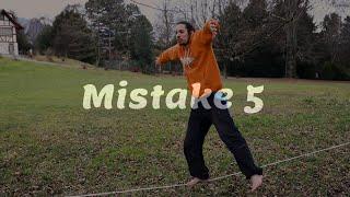 10 Typical Mistakes Beginners do on a Slackline