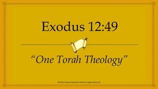 Revisiting Exodus 12:49 "One Torah Theology" | Tetze Torah Ministries