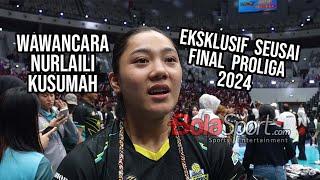 Wawancara Nurlaili Kusumah Seusai Sempat Nangis di Final Proliga 2024 Bersama Jakarta Electric PLN