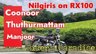 Yamaha RX 100 Ooty Ride through Coonoor, Thuthurmattom, Manjoor. Rider's Paradise