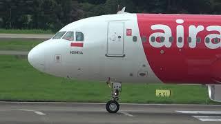 Lihat Dari Dekat Pesawat Airasia Take Off di Bandara Soekarno-Hatta Jakarta 2021