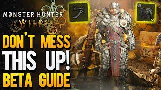 Monster Hunter: Wilds - Important TIPS You Need To Know in the Open Beta (Wilds OBT Guide)