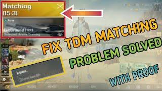 Pubg Mobile TDM Match Not Starting Problem Solved | Tdm match Start Kyon Nahi ho raha