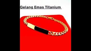 Gelang Emas Rantai Titanium Anti Karat Wanita