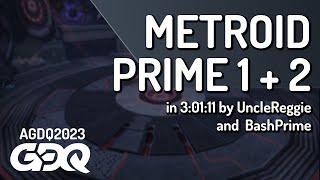 Metroid Prime 1 + 2 by UncleReggie and  BashPrime in 3:01:11 - Awesome Games Done Quick 2023