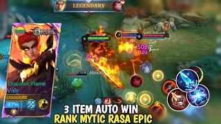 MYTIC SERASA EPIC SIKSA MUSUH SAMPAI MVP‼️ SOLO RANK GOOD GAME VALIR - Mobile Legends