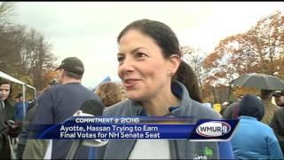 Ayotte, Hassan trying to earn final votes for U.S. Senate seat in NH