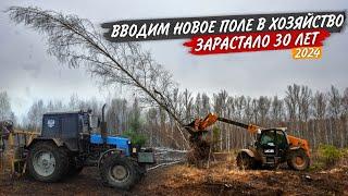 JCB "затмил" John Deere дёргая деревья на КОРЧЕВАНИИ. Поломка волокуш на МТЗ-1221.