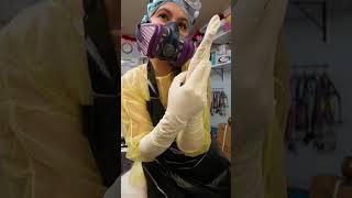 Elbow length surgical gloves ASMR #glovesounds #asmrtriggers #gloves #asmrvideos #asmrgloves #relax