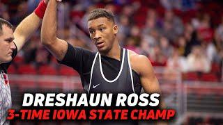 Dreshaun Ross Wins His Third Iowa High School State Wrestling Title