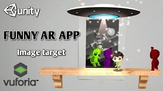 Funny AR app _ Image Target _ Unity and Vuforia