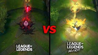 Lunar Empress Morgana VS Coven Morgana Skin Comparison Wildrift VS League of Legends