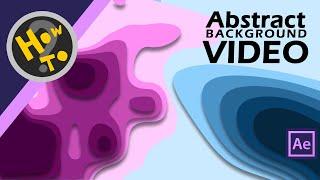 How to create Clean Abstract background video loop | After effects Tutorial