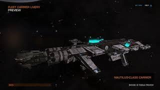 Elite: Dangerous - Fleet Carrier Livery Quick Look - PC Gameplay - 1440p ~ 60fps