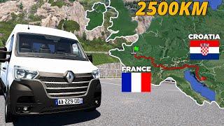 ETS2 Longest Road Trip (Paris to Split) France to Croatia | Euro Truck Simulator 2