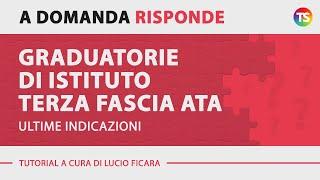 Graduatorie di Istituto terza fascia Ata, ultime indicazioni per la compilazione della domanda