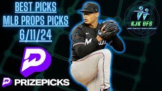 PRIZEPICKS MLB ($10,000 TICKET!) PLAYER PROPS PICKS | TUESDAY 6/11/24