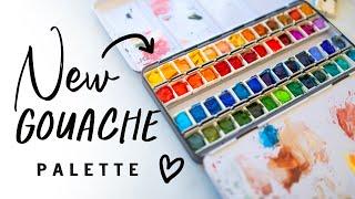 Set up my GOUACHE palette with me (Perfect for both beginners and pros)