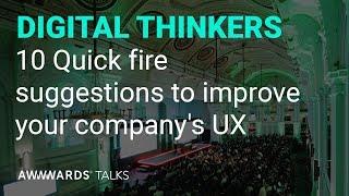 10 Quick fire suggestions to improve your company's UX with Paul Boag at Awwwards London