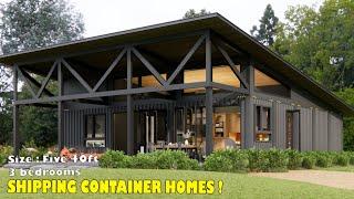 Shipping Container House | 3 Bedrooms | 3 bathrooms |  Airy Container House With Beautiful Porch