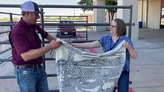 50th Anniversary Wool Blanket - Wool from Texas A&M AgriLife Rambouillet Sheep