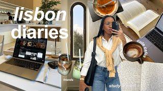 lisbon diaries | going to class, clothing haul, cafe study & productive college days!