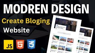  Building a Powerful Blog Website with HTML, CSS, and JavaScript | Coding Tutorial for Beginners 