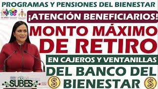  Banco del Bienestar | ¿Cuál es el límite de retiro en cajeros y ventanillas? ¡Infórmate!