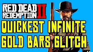 Red Dead Redemption 2 - QUICKEST INFINITE GOLD BARS GLITCH!