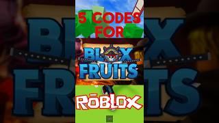 5 Secret Codes for Blox Fruits on #Roblox #bloxfruits