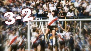 EL DÍA QUE RIVER BAILÓ AL BOCA DE MARADONA (1981)