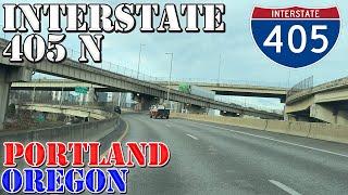 I-405 North - Portland - Oregon - 4K Highway Drive