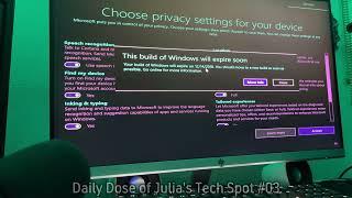 Julia upgrades to Windows 10 from Windows 7 on a Hard Drive | Daily Dose of Julia's Tech Spot #03