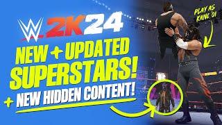 WWE 2K24: 18 New & Updated Superstars, Updated Models, New Attires, Arenas, Creations & More!