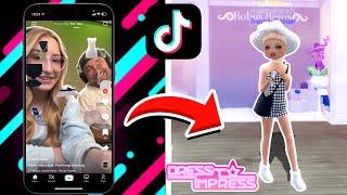 TIKTOK Picks my Outfits in Dress to Impress! 