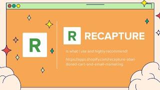 How To Recover Abandoned Carts On Shopify with Recapture