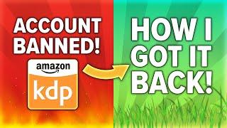 My Amazon KDP Account was TERMINATED! + How I got it BACK