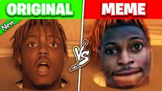 POPULAR RAP SONGS vs MEME VERSIONS