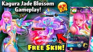 KAGURA NEW FREE EPIC SKIN GAMEPLAY! JADE BLOSSOM🩵