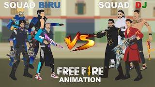 Squad Biru VS Squad DJ | Free Fire Animation