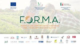 Il video racconto di F.O.R.M.A. Formazione Opportunità e Risorse per Migranti in Agricoltura