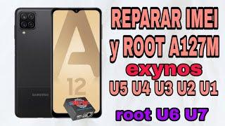 Repara IMEI y ROOT A127M A12 U5 Bit 5 "EXYNOS"  U4 U3 U2 U1 //2023