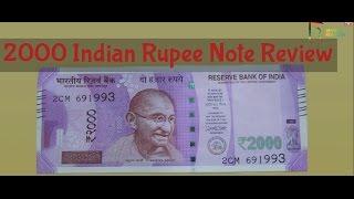 New 2000 Indian Rupee Currency Note Review - Water & Metal Test
