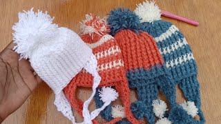 Easy Crochet Baby Hat with Ears Flaps Beginners Guide