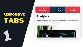 How To Design Responsive Tabs Using HTML, CSS & JavaScript [Part 1]
