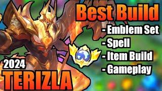 TERIZLA BEST BUILD 2024 | TOP 1 GLOBAL TERIZLA BUILD | TERIZLA - MOBILE LEGENDS | MLBB