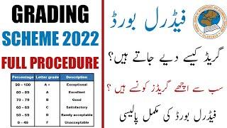 Gradings Scheme of Federal Board 2022