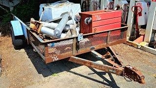 $1200 Auction Buy Trailer With MYSTERY PALLET! What's Inside?  WINNER or LOSER?